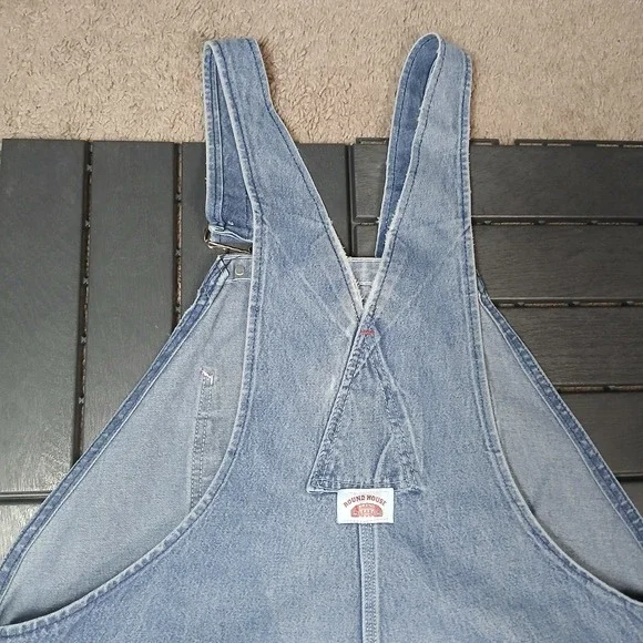 Round House Brand Overalls Men's 48x26 Blue Carpenters Bib Made in USA Vtg JB135 - Picture 15 of 16